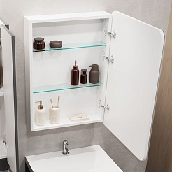 Stella Polare Зеркальный шкаф Анда 600х800/С R с Led-подсветкой – фотография-3